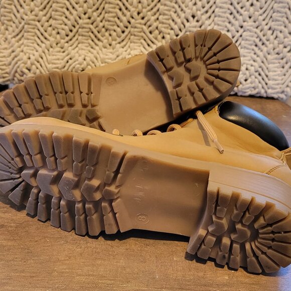 Madden Girl Laced Utility Boots with Side Zip - Size 8 - Picture 8 of 10